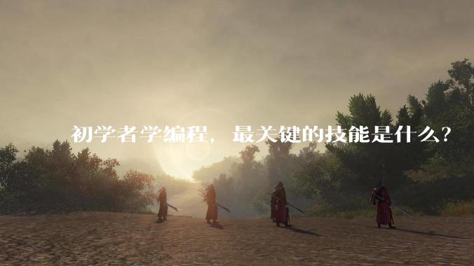初学者学编程，最关键的技能是什么？