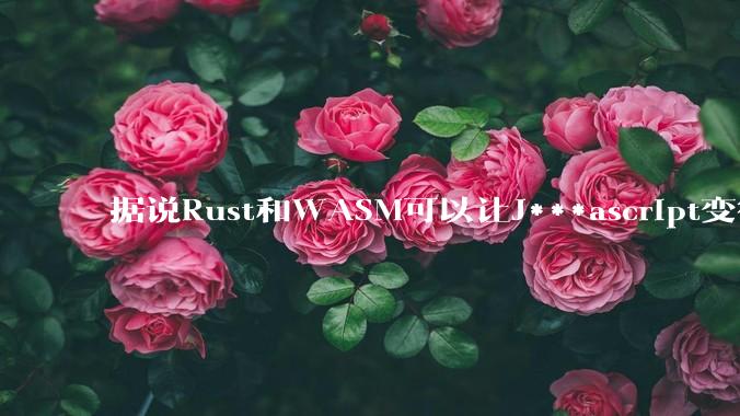 据说Rust和WASM可以让J***ascript变得更强，有值得推荐的项目吗？