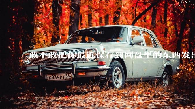 敢不敢把你最近保存到网盘里的东西发出来?