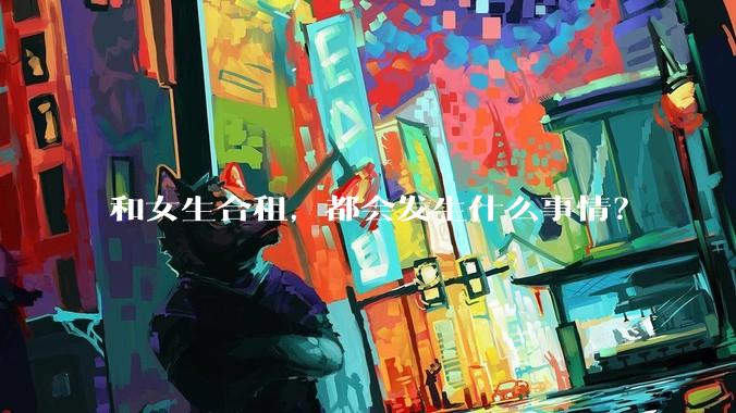 和女生合租，都会发生什么事情？