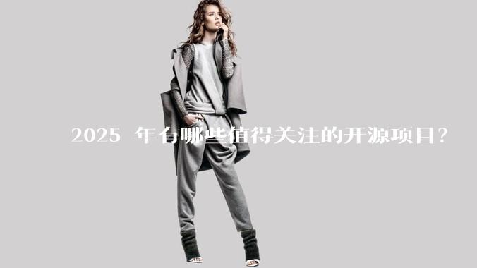 2025 年有哪些值得关注的开源项目？